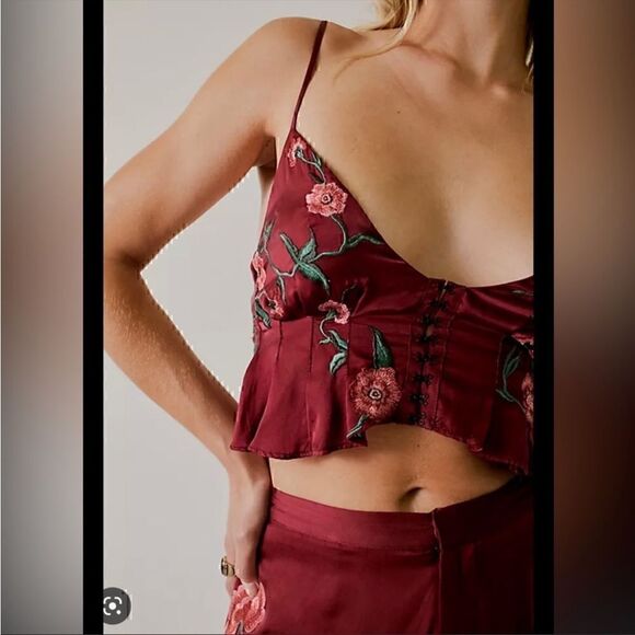 Free People x Anna Sui Poppy Embroidered Set - Picture 4 of 11